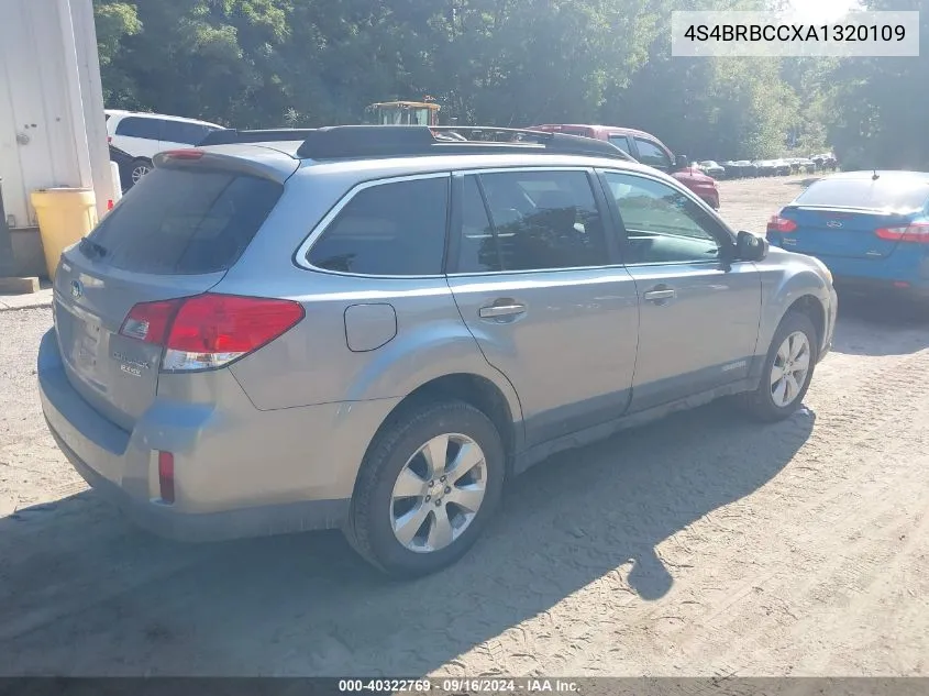 2010 Subaru Outback 2.5I Premium VIN: 4S4BRBCCXA1320109 Lot: 40322769