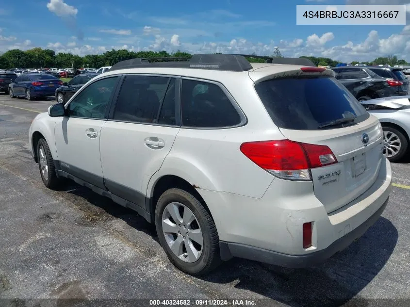 4S4BRBJC3A3316667 2010 Subaru Outback 2.5I Limited