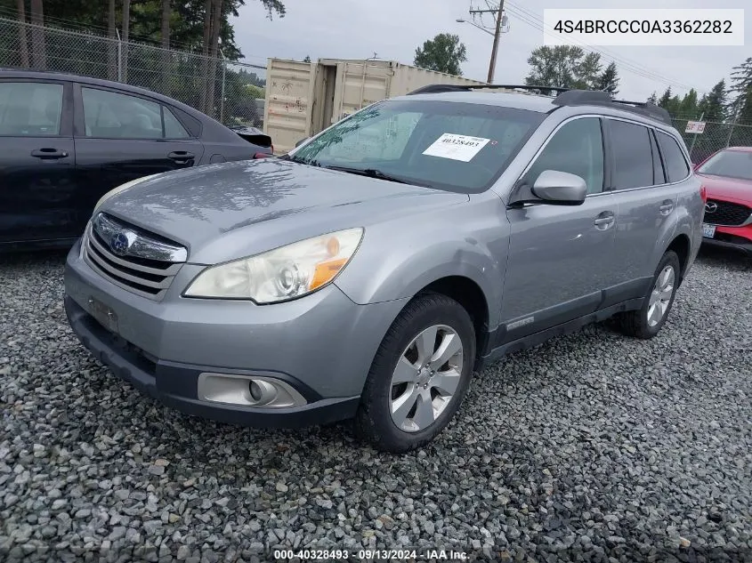 2010 Subaru Outback 2.5I Premium VIN: 4S4BRCCC0A3362282 Lot: 40328493