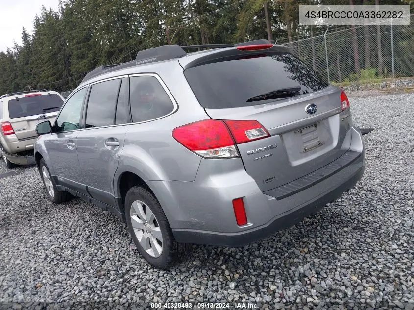 2010 Subaru Outback 2.5I Premium VIN: 4S4BRCCC0A3362282 Lot: 40328493