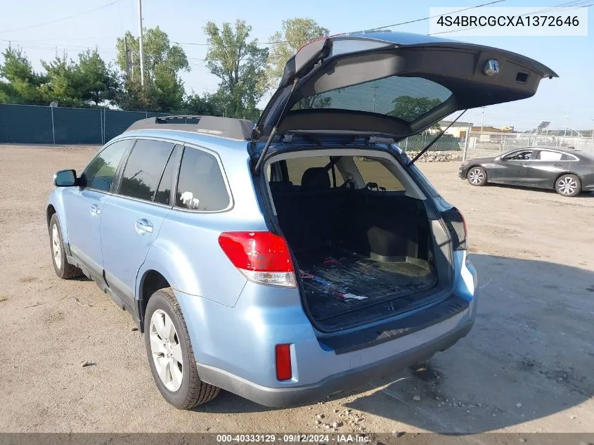 4S4BRCGCXA1372646 2010 Subaru Outback 2.5I Premium