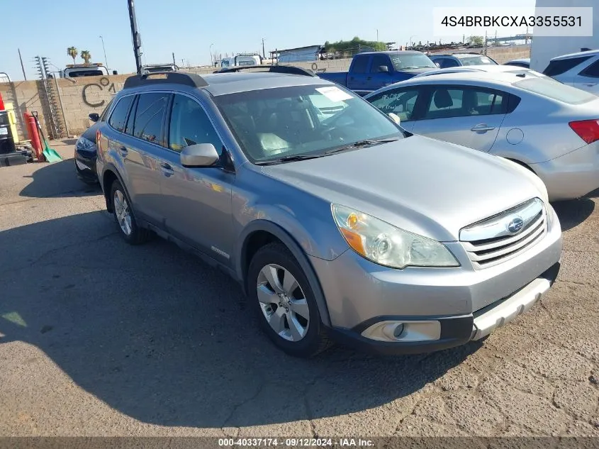 2010 Subaru Outback 2.5I Limited VIN: 4S4BRBKCXA3355531 Lot: 40337174