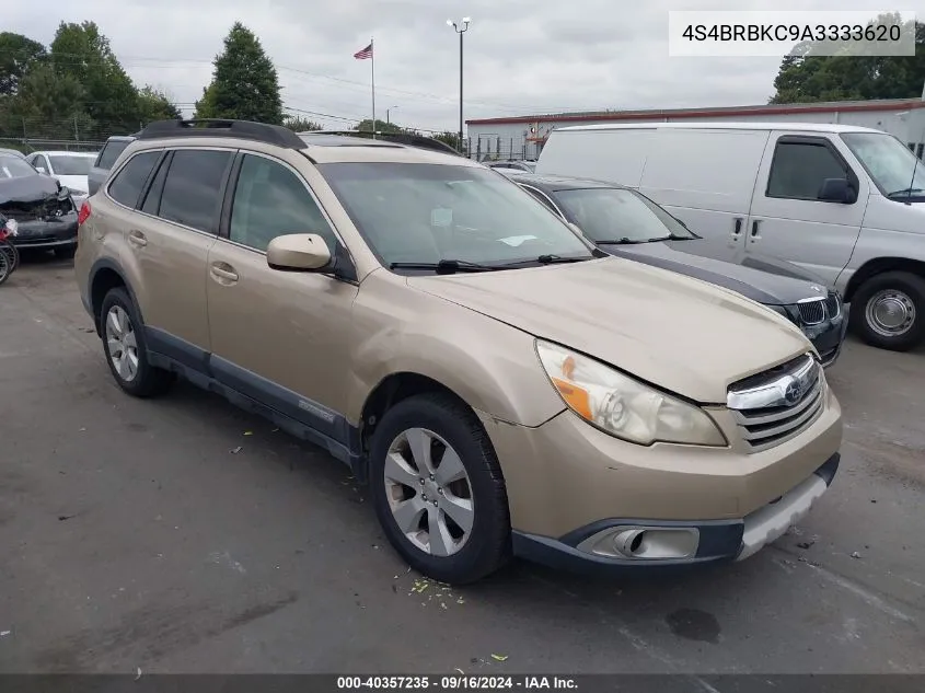 2010 Subaru Outback 2.5I Limited VIN: 4S4BRBKC9A3333620 Lot: 40357235