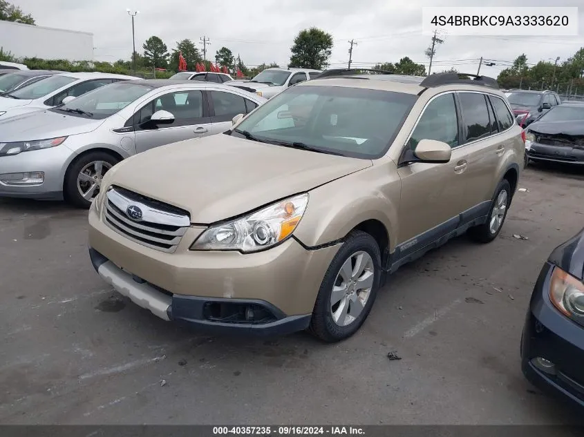 2010 Subaru Outback 2.5I Limited VIN: 4S4BRBKC9A3333620 Lot: 40357235