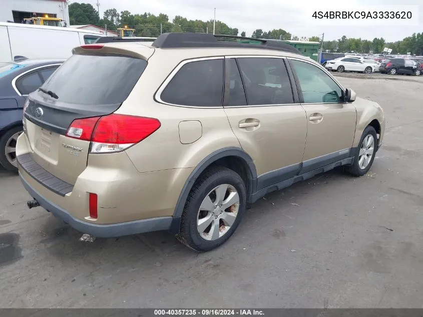 2010 Subaru Outback 2.5I Limited VIN: 4S4BRBKC9A3333620 Lot: 40357235