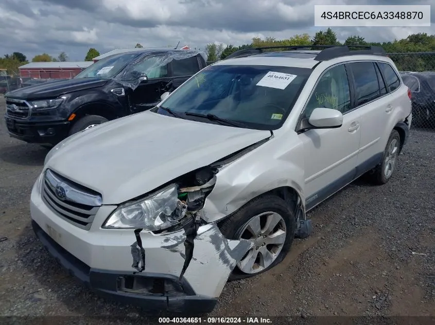 2010 Subaru Outback 2.5I Premium VIN: 4S4BRCEC6A3348870 Lot: 40364651