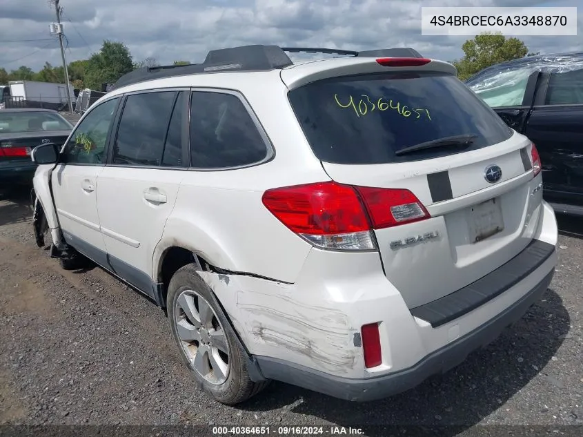 2010 Subaru Outback 2.5I Premium VIN: 4S4BRCEC6A3348870 Lot: 40364651