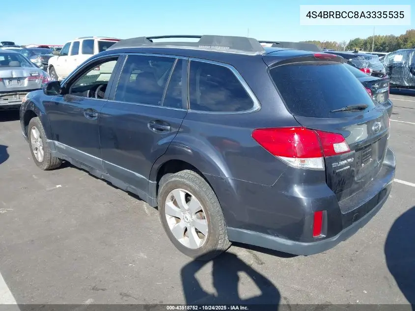 4S4BRBCC8A3335535 2010 Subaru Outback 2.5I Premium