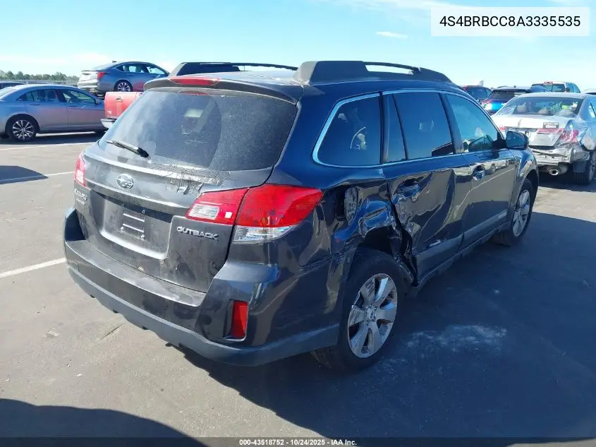 4S4BRBCC8A3335535 2010 Subaru Outback 2.5I Premium