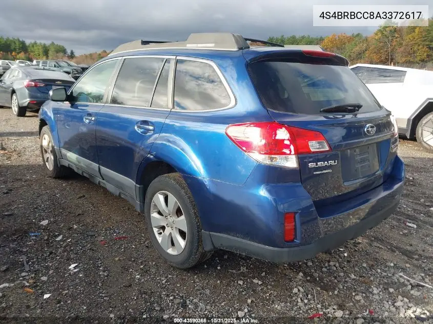 4S4BRBCC8A3372617 2010 Subaru Outback 2.5I Premium