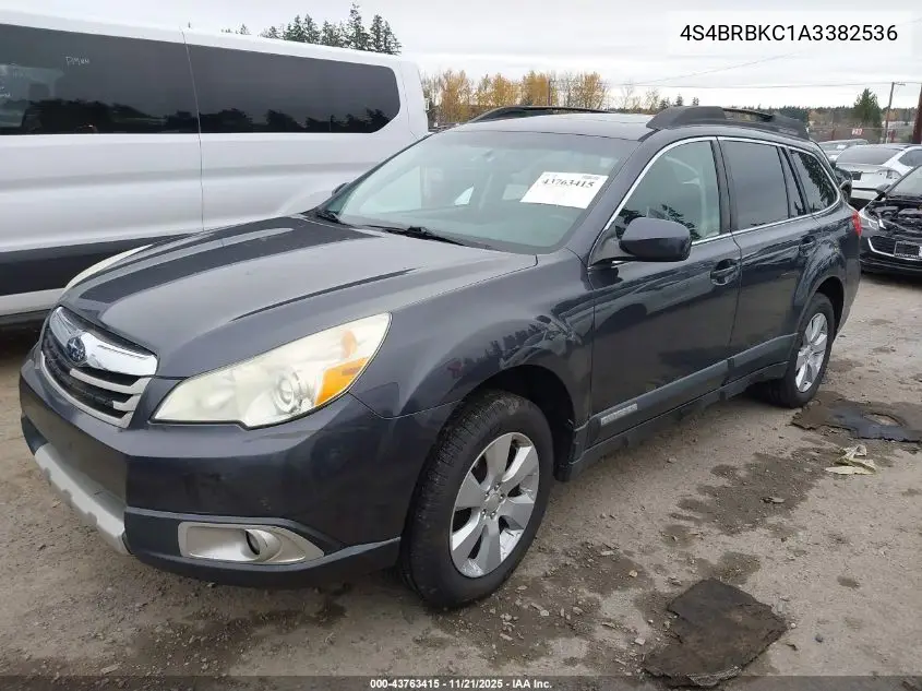 4S4BRBKC1A3382536 2010 Subaru Outback 2.5I Limited
