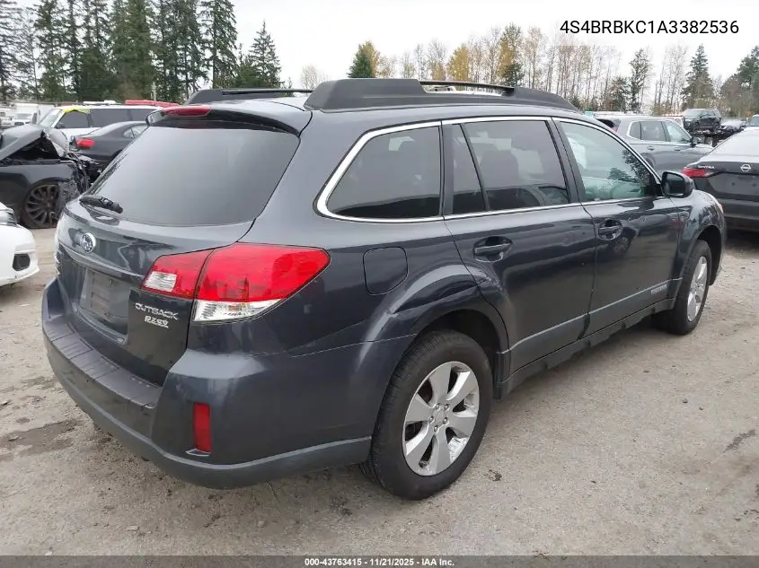 4S4BRBKC1A3382536 2010 Subaru Outback 2.5I Limited