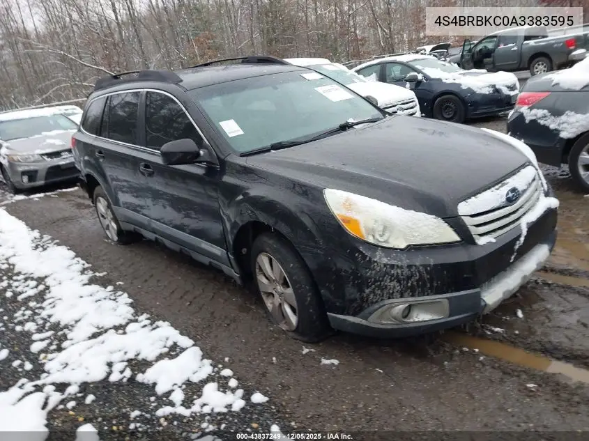 4S4BRBKC0A3383595 2010 Subaru Outback 2.5I Limited
