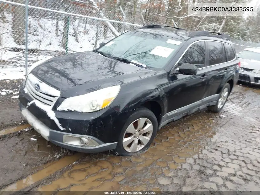 4S4BRBKC0A3383595 2010 Subaru Outback 2.5I Limited