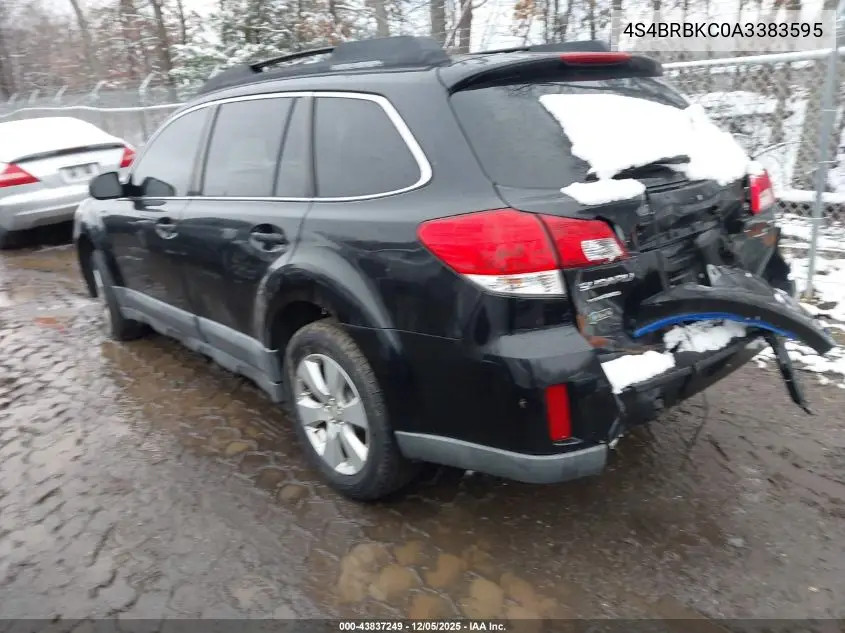4S4BRBKC0A3383595 2010 Subaru Outback 2.5I Limited