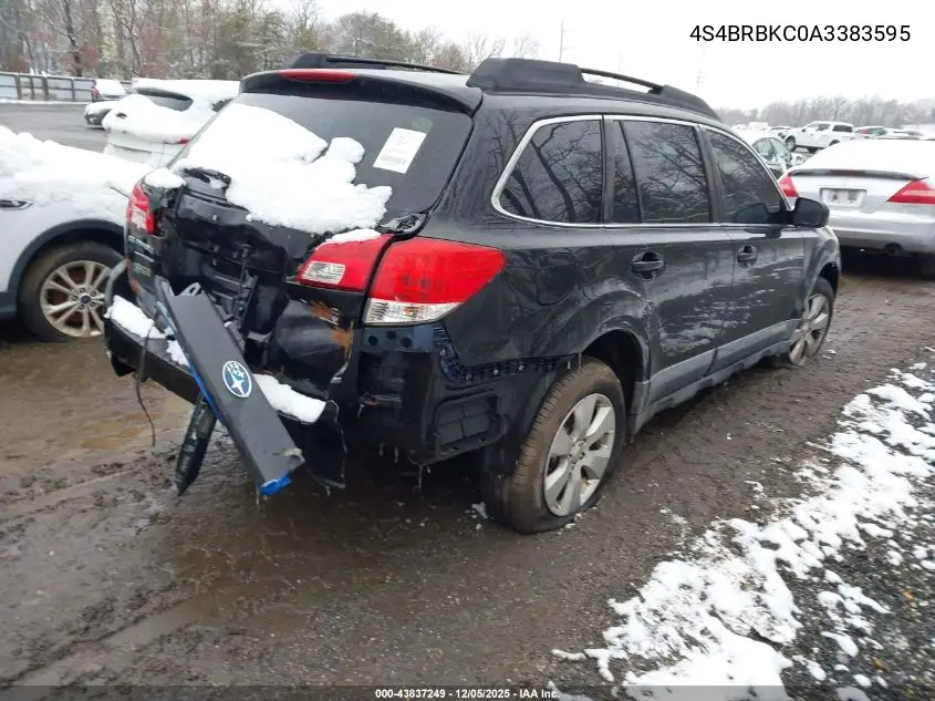 4S4BRBKC0A3383595 2010 Subaru Outback 2.5I Limited