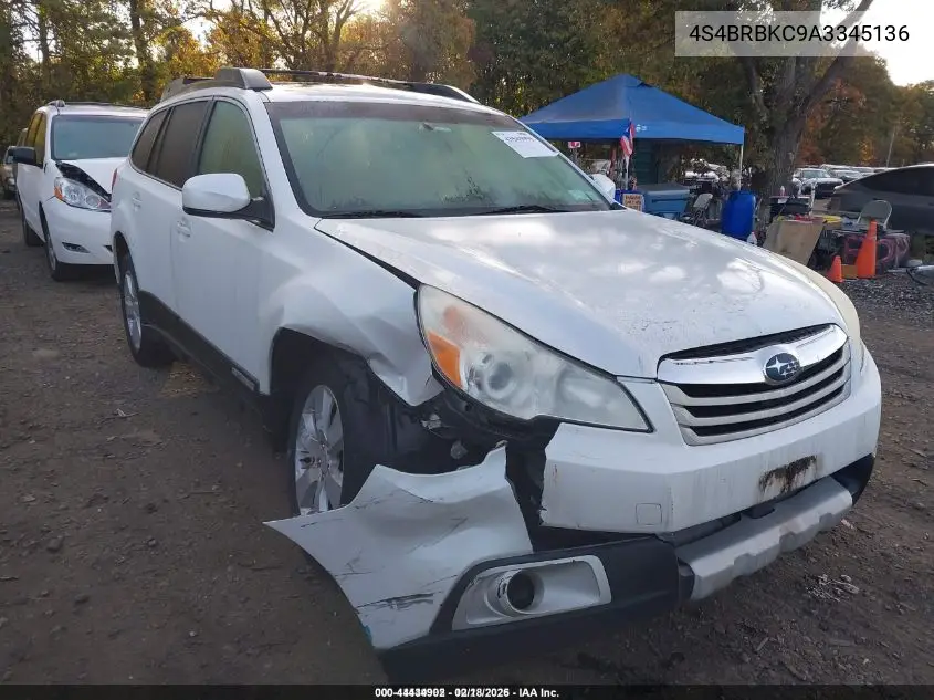 4S4BRBKC9A3345136 2010 Subaru Outback 2.5I Limited