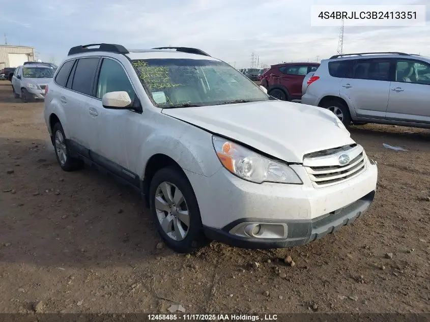 4S4BRJLC3B2413351 2011 Subaru Outback 3.6R Limited