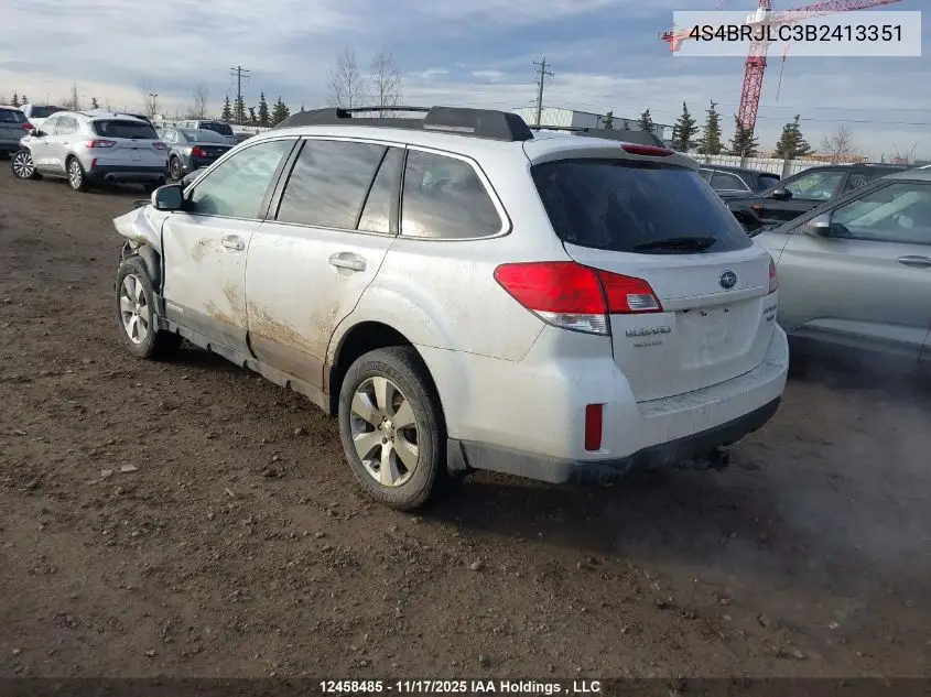4S4BRJLC3B2413351 2011 Subaru Outback 3.6R Limited