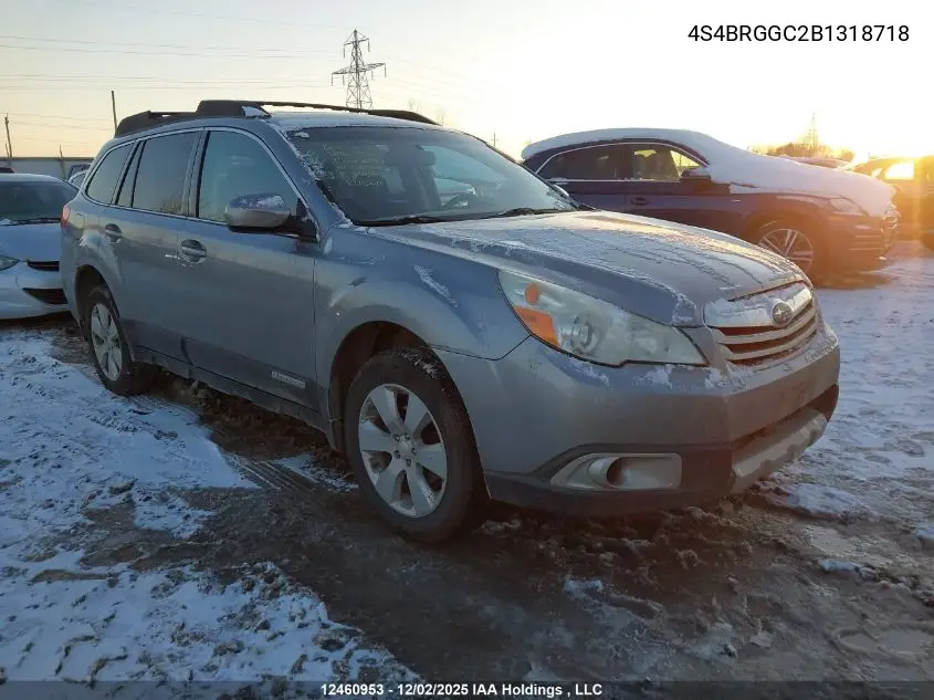 4S4BRGGC2B1318718 2011 Subaru Outback 2.5I Premium
