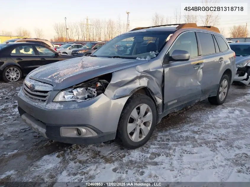 4S4BRGGC2B1318718 2011 Subaru Outback 2.5I Premium