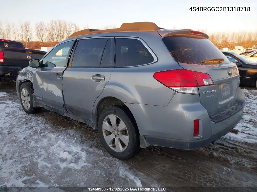 4S4BRGGC2B1318718 2011 Subaru Outback 2.5I Premium