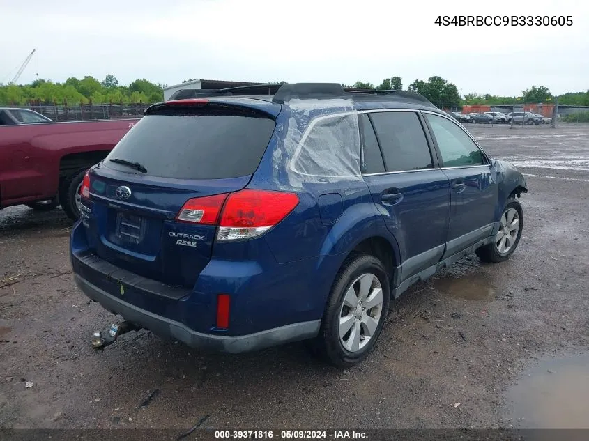 4S4BRBCC9B3330605 2011 Subaru Outback 2.5I Premium