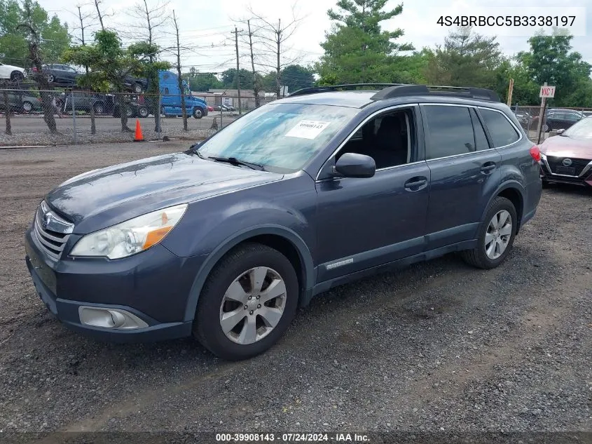 2011 Subaru Outback 2.5I Premium VIN: 4S4BRBCC5B3338197 Lot: 39908143