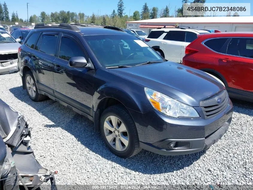 2011 Subaru Outback 3.6R Limited VIN: 4S4BRDJC7B2348086 Lot: 39913426