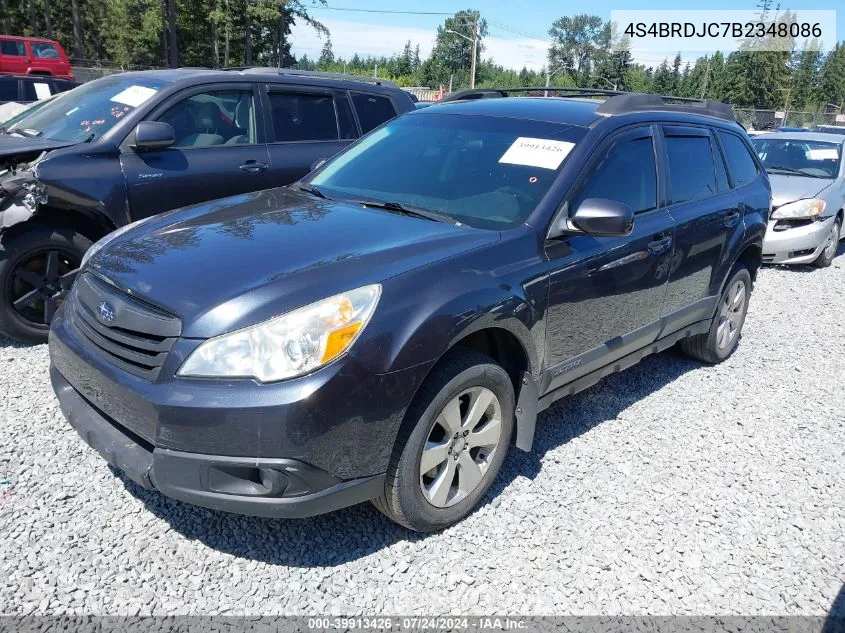 2011 Subaru Outback 3.6R Limited VIN: 4S4BRDJC7B2348086 Lot: 39913426