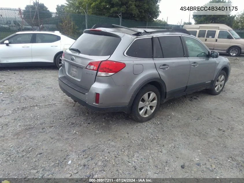 2011 Subaru Outback 3.6R Premium VIN: 4S4BRECC4B34D1175 Lot: 39917211