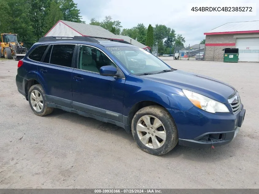 2011 Subaru Outback 3.6R Limited VIN: 4S4BRDKC4B2385272 Lot: 39930366