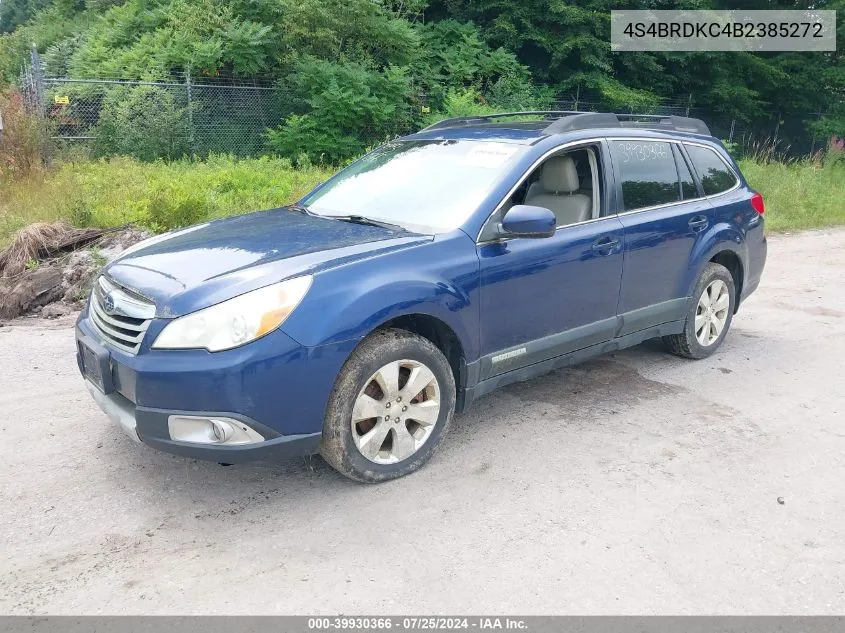 2011 Subaru Outback 3.6R Limited VIN: 4S4BRDKC4B2385272 Lot: 39930366