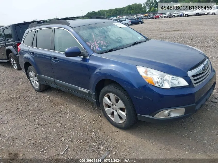 2011 Subaru Outback 2.5I Premium VIN: 4S4BRBCC9B1388466 Lot: 39938534