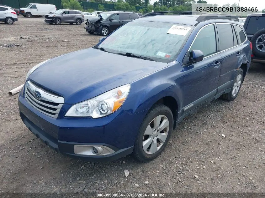 2011 Subaru Outback 2.5I Premium VIN: 4S4BRBCC9B1388466 Lot: 39938534