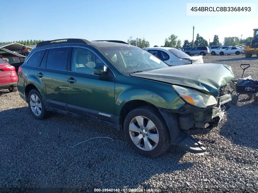 4S4BRCLC8B3368493 2011 Subaru Outback 2.5I Limited