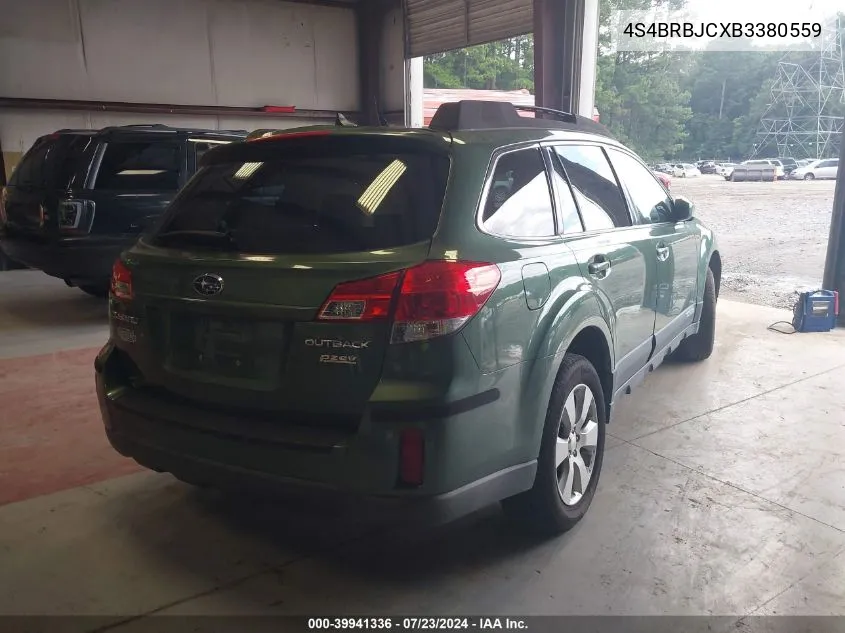 2011 Subaru Outback 2.5I Limited VIN: 4S4BRBJCXB3380559 Lot: 39941336