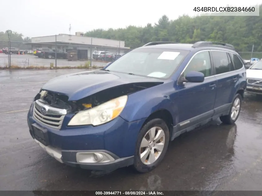 4S4BRDLCXB2384660 2011 Subaru Outback 3.6R Limited