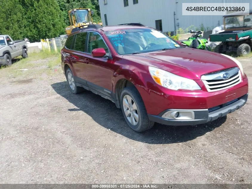 2011 Subaru Outback 3.6R Premium VIN: 4S4BRECC4B2433860 Lot: 39958301