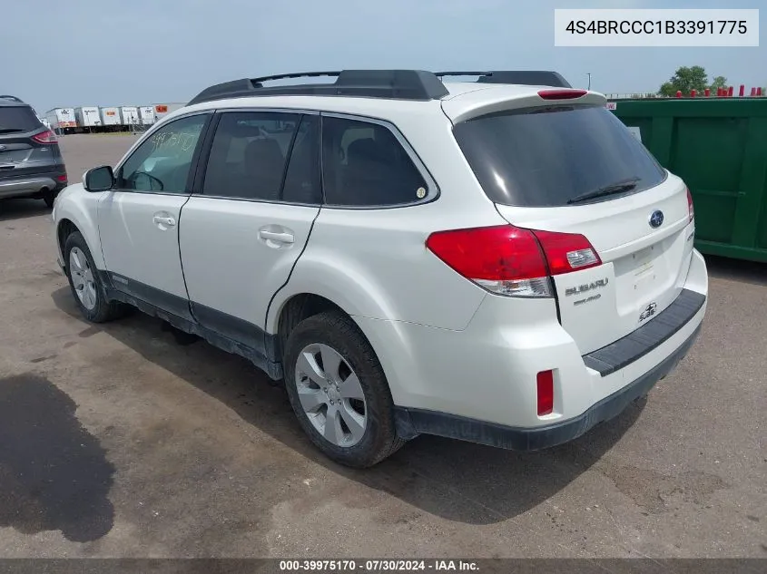 4S4BRCCC1B3391775 2011 Subaru Outback 2.5I Premium