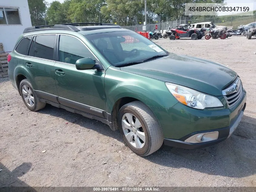 2011 Subaru Outback 2.5I Premium VIN: 4S4BRCHC0B3347159 Lot: 39975491