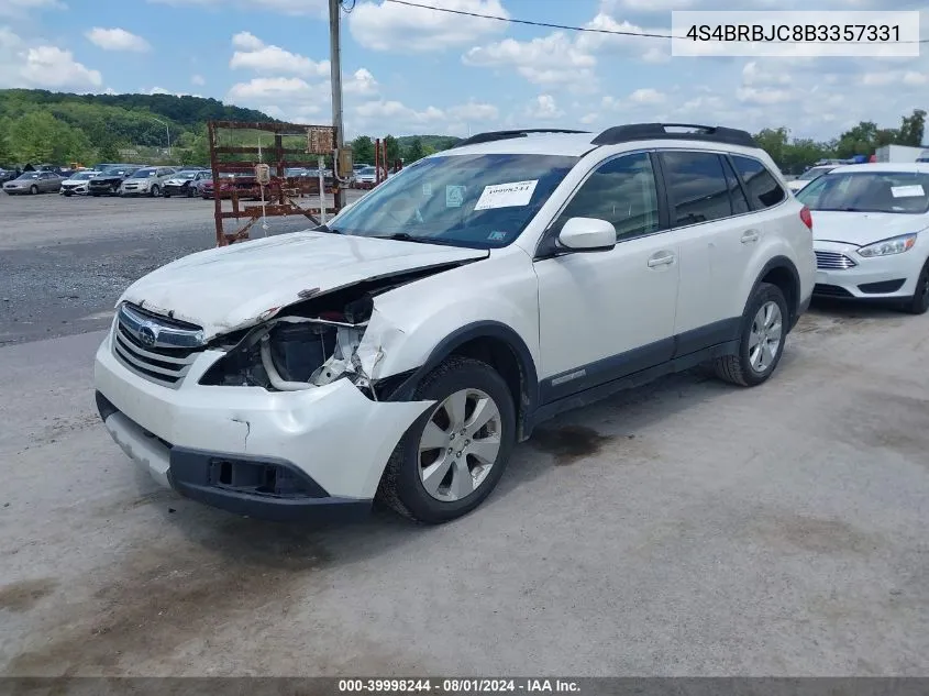 2011 Subaru Outback 2.5I Limited VIN: 4S4BRBJC8B3357331 Lot: 39998244