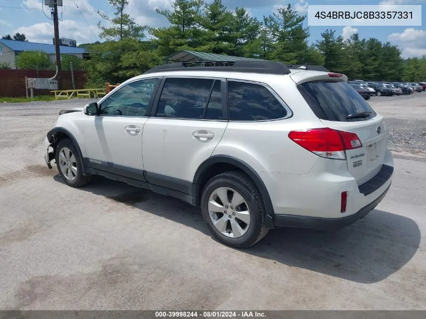 4S4BRBJC8B3357331 2011 Subaru Outback 2.5I Limited