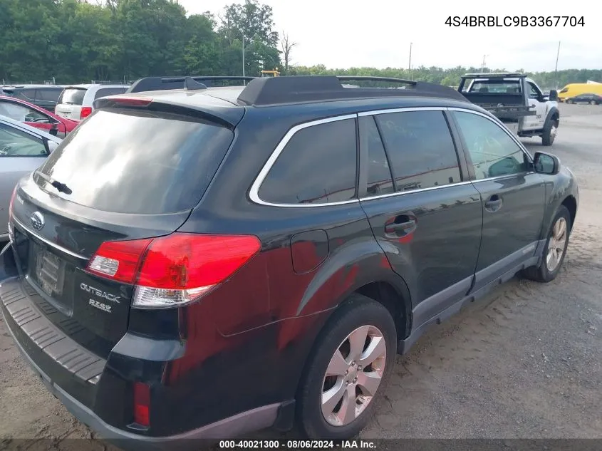 2011 Subaru Outback 2.5I Limited VIN: 4S4BRBLC9B3367704 Lot: 40021300