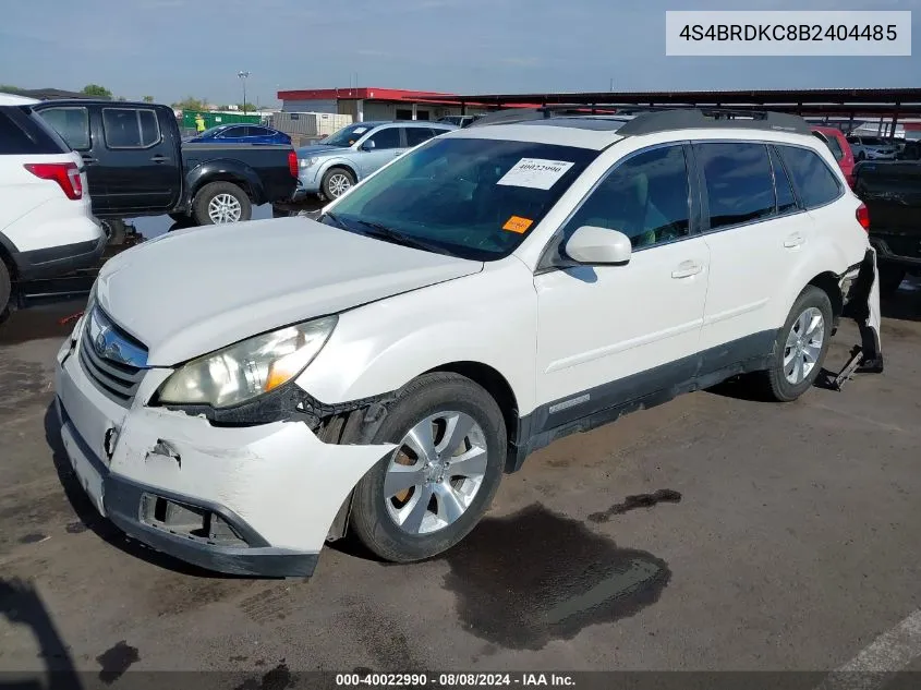 4S4BRDKC8B2404485 2011 Subaru Outback 3.6R Limited