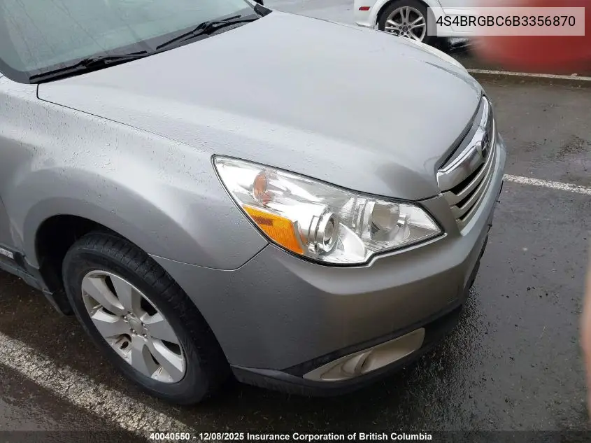 4S4BRGBC6B3356870 2011 Subaru Outback 2.5I Premium