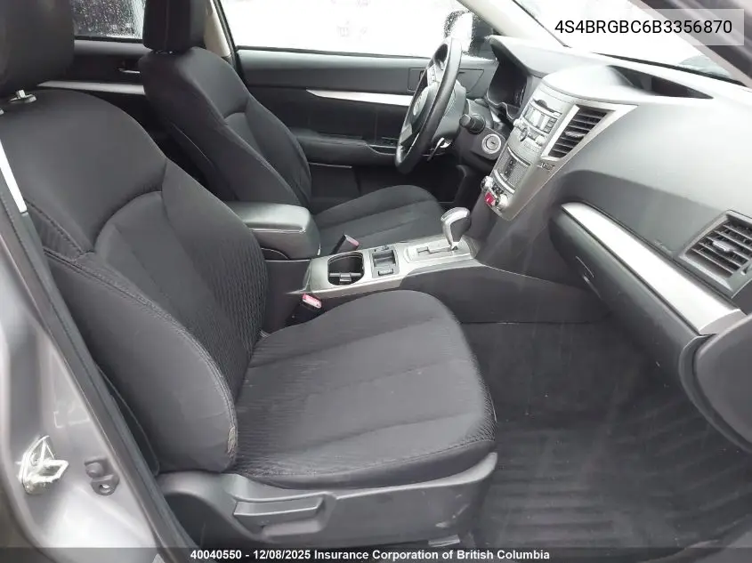 4S4BRGBC6B3356870 2011 Subaru Outback 2.5I Premium