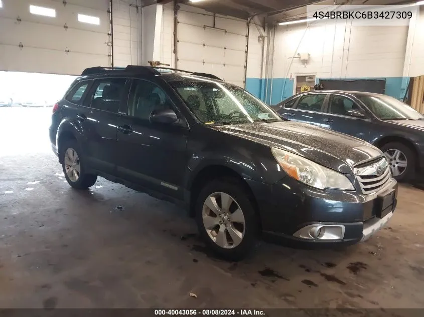 4S4BRBKC6B3427309 2011 Subaru Outback 2.5I Limited