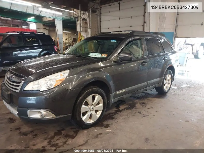 4S4BRBKC6B3427309 2011 Subaru Outback 2.5I Limited