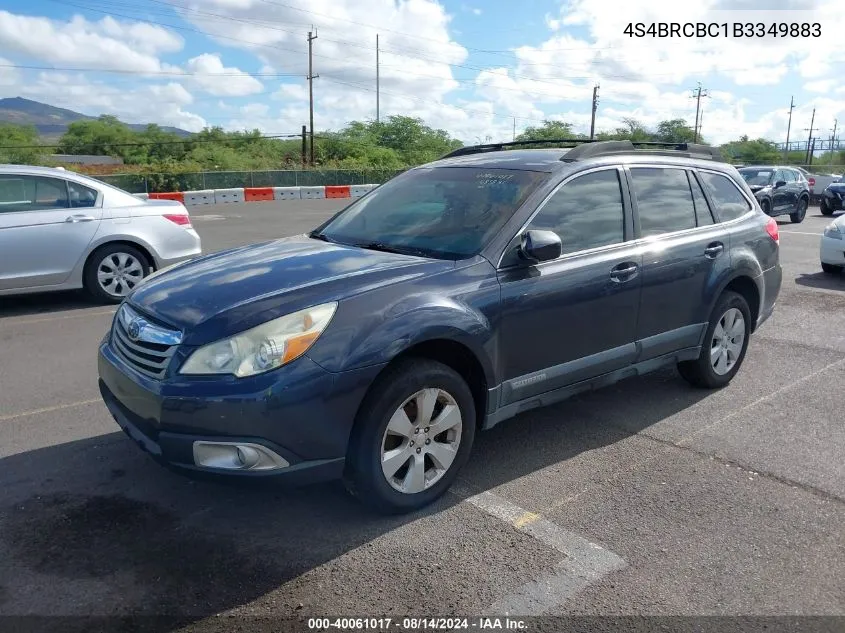 2011 Subaru Outback 2.5I Premium VIN: 4S4BRCBC1B3349883 Lot: 40061017